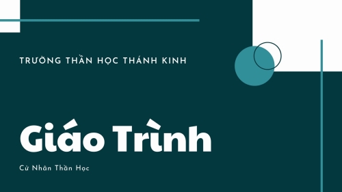GIÁO TRÌNH CỬ NHÂN THẦN HỌC 